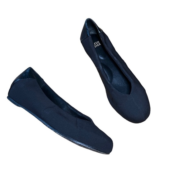 EILEEN FISHER Black Grosgrain Ballet Flats - Picture 2 of 9